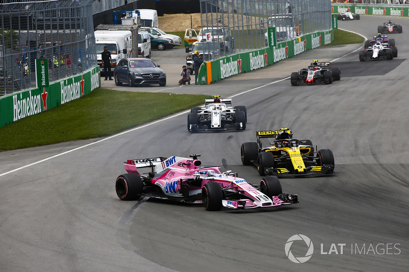 Серхіо Перес, Force India VJM11, Карлос Сайнс, Renault