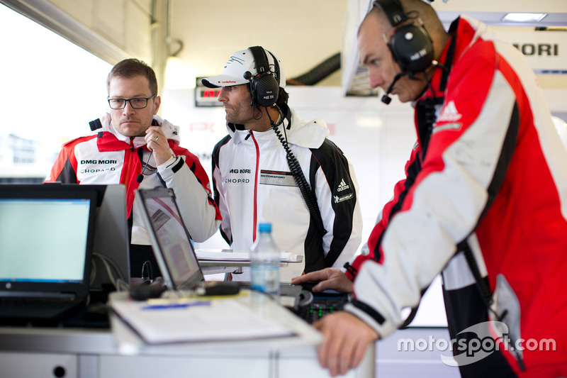 Andreas Seidl y Mark Webber en Porsche