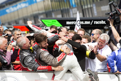 Race winner Jamie Green, Audi Sport Team Rosberg, Audi RS 5 DTM celebrate with the team