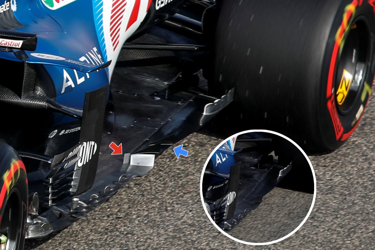 Alpine A521 floor detail