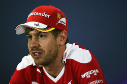 Sebastian Vettel, Ferrari in der FIA Pressekonferrenz