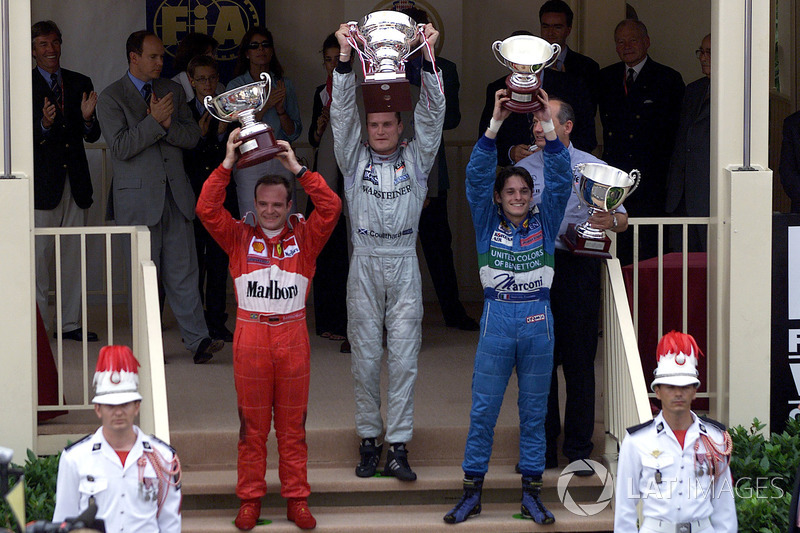 2000: 1. David Coulthard, 2. Rubens Barrichello, 3. Giancarlo Fisichella