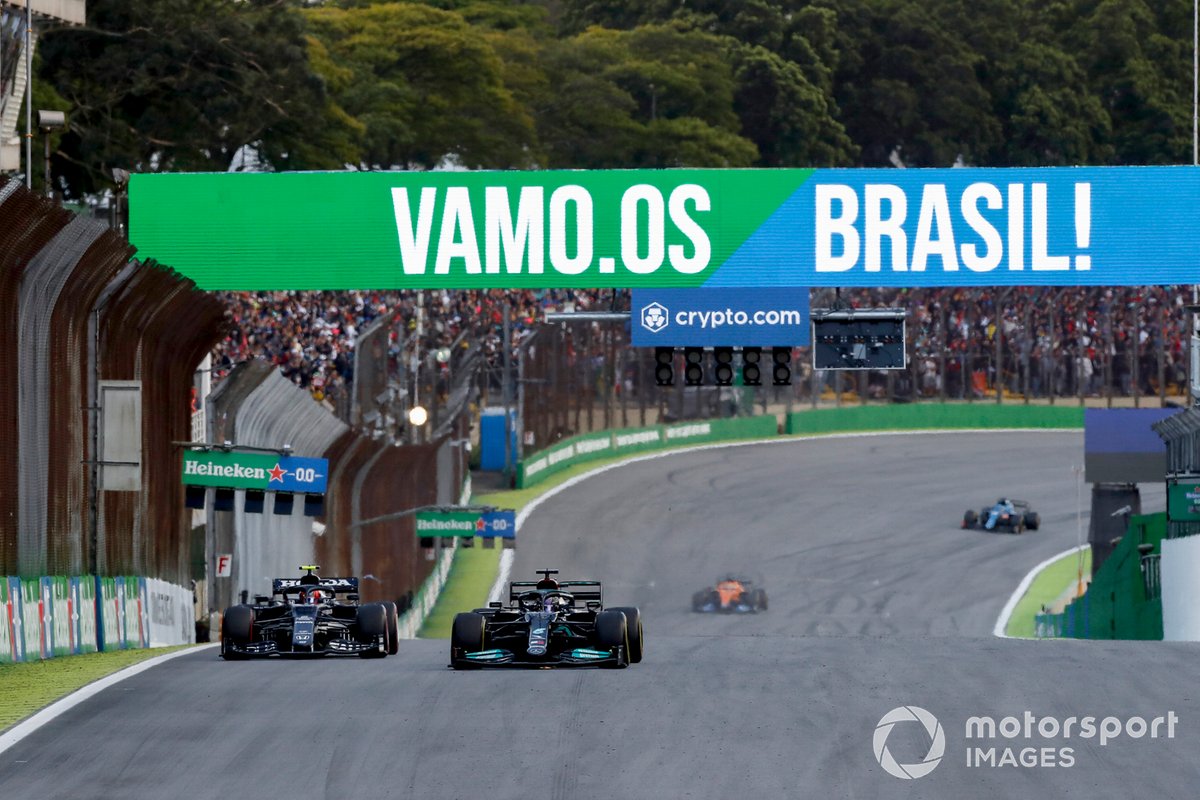 Lewis Hamilton, Mercedes W12, passes Pierre Gasly, AlphaTauri AT02