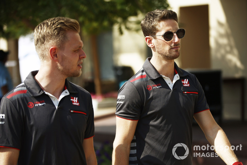 Kevin Magnussen, Haas F1 Team, Romain Grosjean, Haas F1 Team