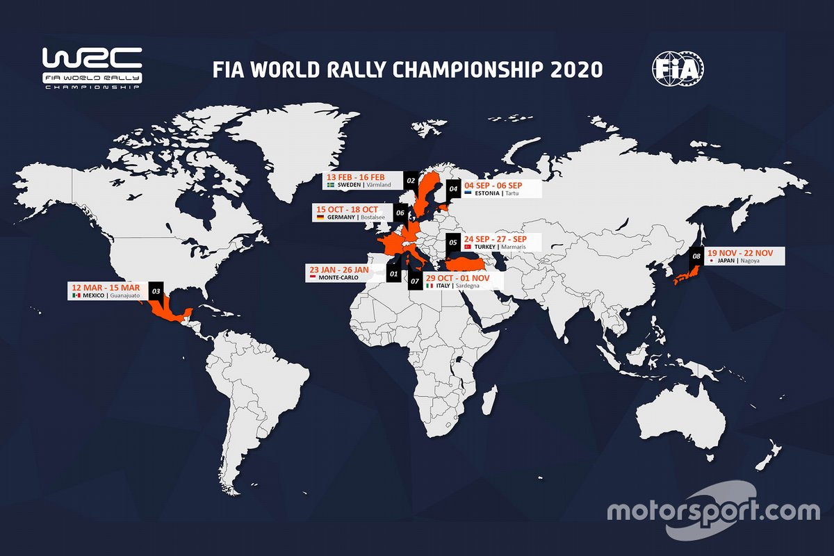 2020 WRC Calendar