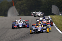 Александр Росси, Herta - Andretti Autosport Honda, Такума Сато, Andretti Autosport Honda, и Карлос М