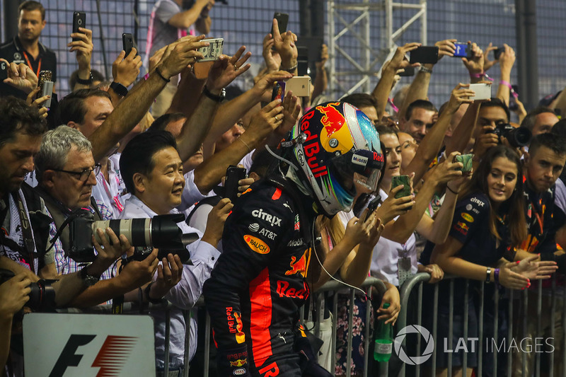 Second place Daniel Ricciardo, Red Bull Racing
