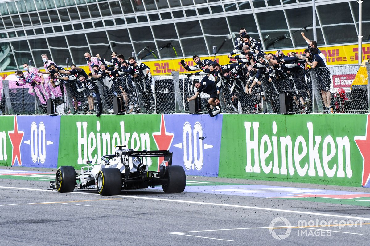Pierre Gasly, AlphaTauri AT01, primo classificato