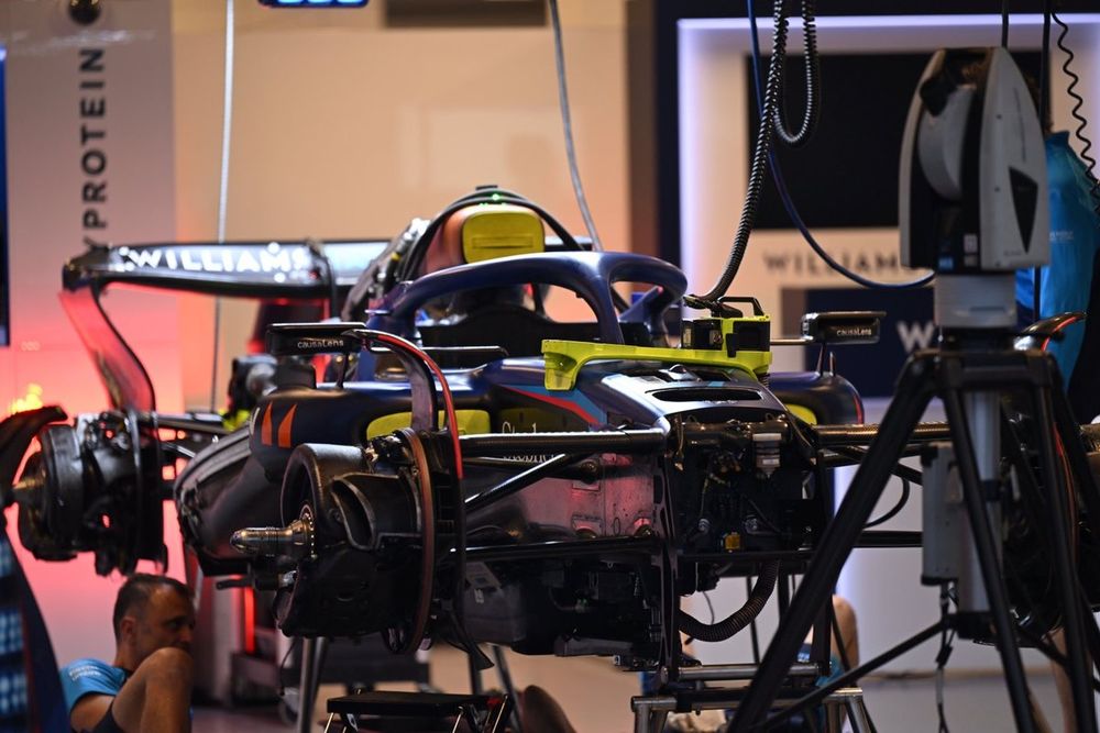 Detalle técnico del Williams FW45