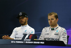 Press conference: winner Nico Rosberg, Mercedes AMG F1 Team, second place Lewis Hamilton, Mercedes A