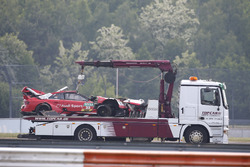L'auto di René Rast, Audi Sport Team Rosberg, Audi RS 5 DTM dopo l'incidente