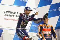 Podium: winnaar Jorge Lorenzo, Yamaha Factory Racing