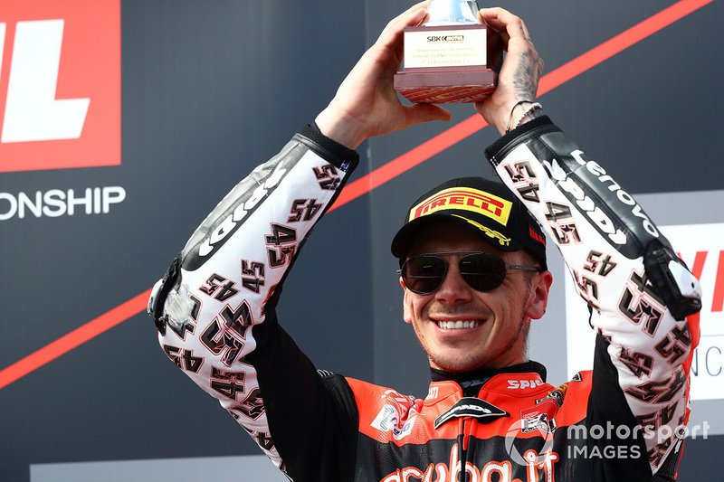 Podium: ketiga Scott Redding, Aruba.it Racing Ducati