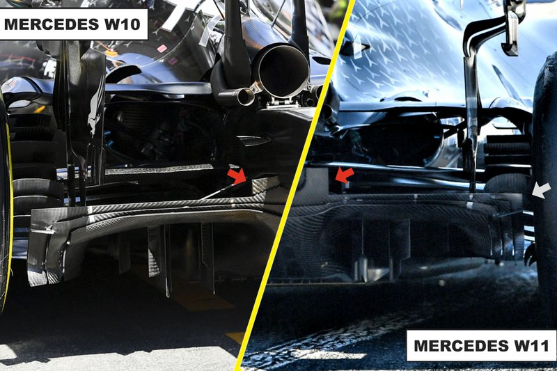 Mercedes AMG F1 W11 diffuser