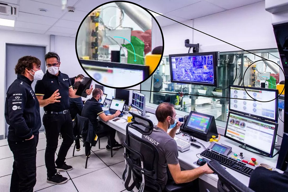 Fernando Alonso, Alpine F1 Team à l'usine de Viry-Châtillon