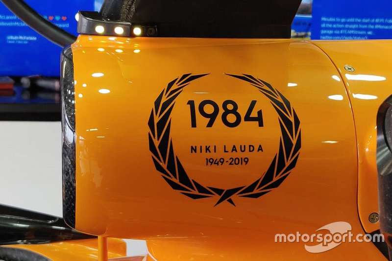 McLaren eerbetoon aan Niki Lauda