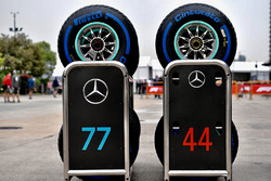 Pirelli tyres for Lewis Hamilton, Mercedes-AMG F1 and Valtteri Bottas, Mercedes-AMG F1