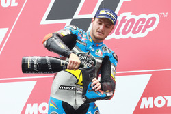 Podium: Sieger Jack Miller, Marc VDS Racing, Honda, feiert