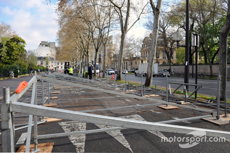 Voorbereidingen op de ePrix van Parijs