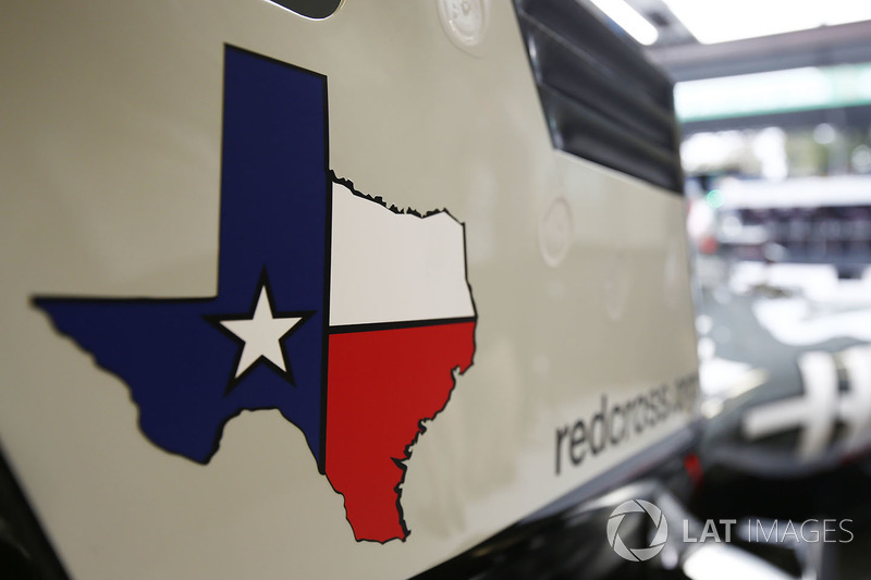 A Texas logo on the Haas F1 Team VF-17