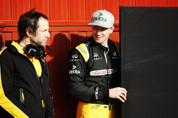 Nico Hülkenberg, Renault Sport F1 Team, mit Renningenier Ciaron Pilbeam