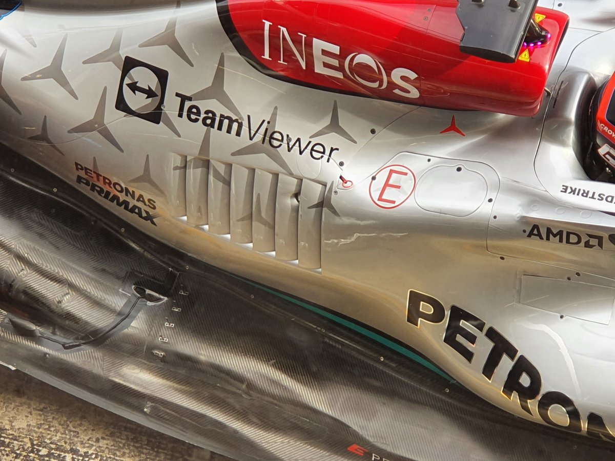 Detalle del Mercedes W13