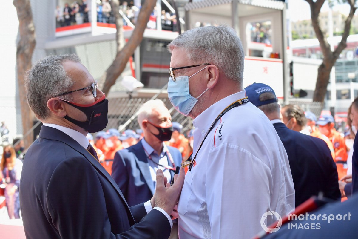 Stefano Domenicali, CEO, Formula 1, with Ross Brawn, Managing Director of Motorsports