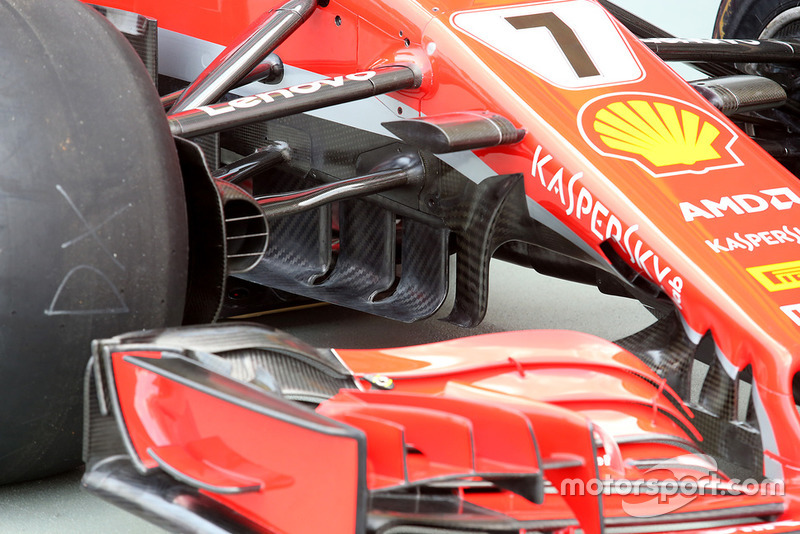 Des aubes directrices de Ferrari SF71H