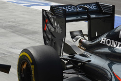 McLaren MP4-31, la paratia dell'ala posteriore
