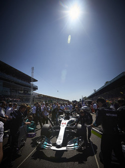 The Mercedes team, the car of Lewis Hamilton, Mercedes AMG F1 W08