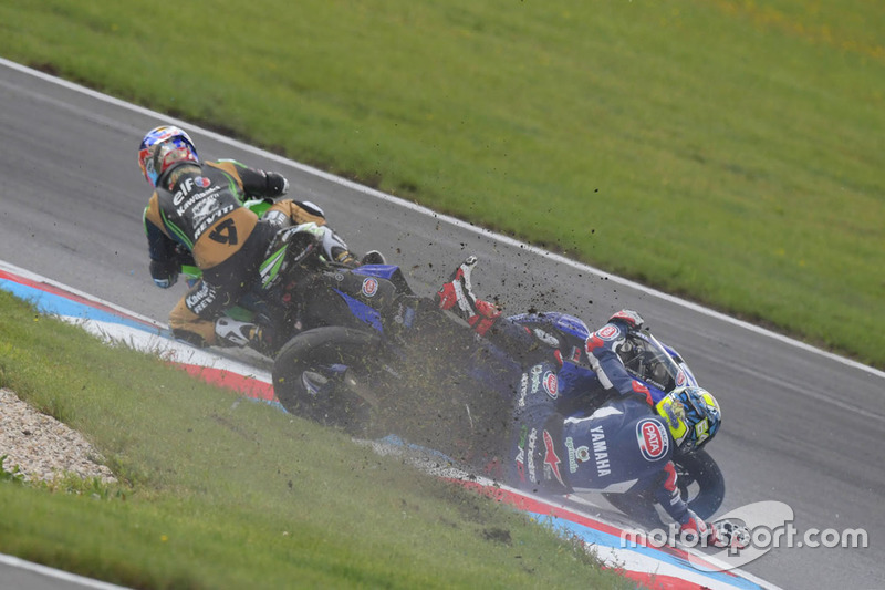 Kenan Sofuoglu, Kawasaki Puccetti Racing, Federico Caricasulo, GRT Yamaha Official WorldSSP Team kaza