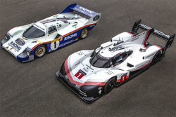 Автомобили Porsche 956 C и Porsche 919 Hybrid Evo