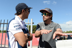 Felipe Massa, Williams e Fernando Alonso, McLaren