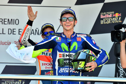 Podium: winner Valentino Rossi, Yamaha Factory Racing