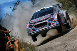 Kris Meeke, Craig Breen e Khalid Al-Qassimi, Citroën World Rally Team, Citroën C3 WRC Plus 2017