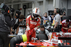 Sebastian Vettel, Ferrari SF16-H in parc ferme