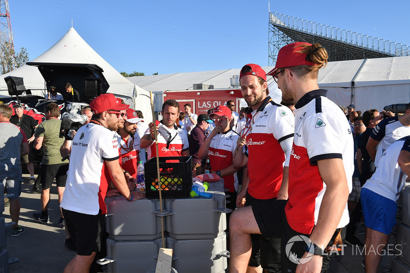 Sauber у перегонах на плотах