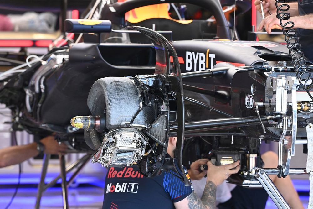 Red Bull Racing RB19 detalle del tambor de freno