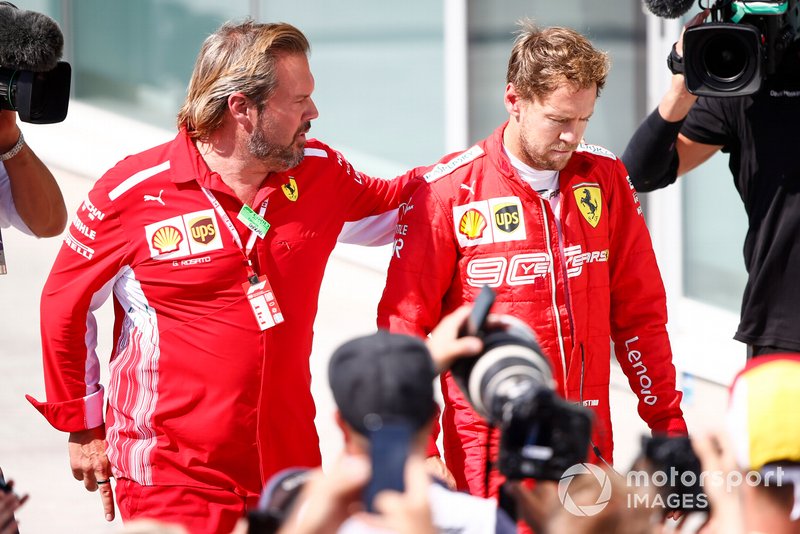 Себастьян Феттель, Ferrari, після гонки