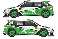 Livrea Skoda Fabia R5 di Umberto Scandola