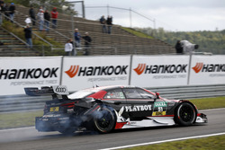 Nico Müller, Audi Sport Team Abt Sportsline, Audi RS 5 DTM nach dem Unfall mit Timo Glock, BMW Team