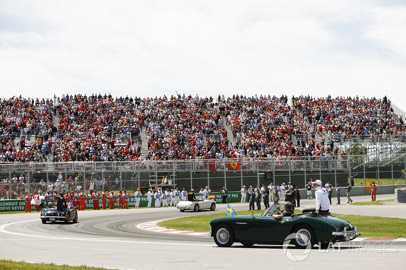 Marcus Ericsson, Sauber, nella drivers parade