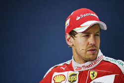 Persconferentie: tweede plaats Sebastian Vettel, Ferrari