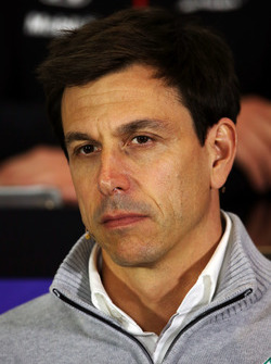 Toto Wolff, Mercedes AMG F1 Shareholder and Executive Director in the FIA Press Conference