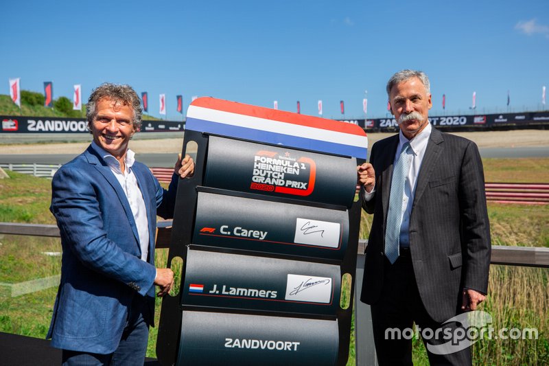 Jan Lammers mit Chase Carey, Formula One CEO