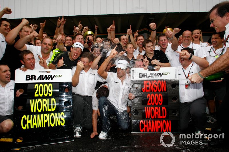 Rubens Barrichello, Brawn GP, Jenson Button, Brawn GP, Ross Brawn, Brawn GP, ve Brawn GP