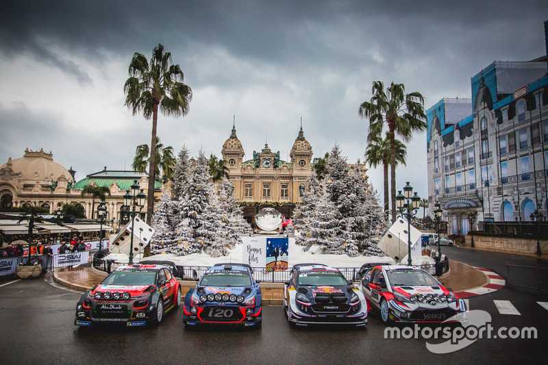 2018 WRC araçları grup fotoğrafı