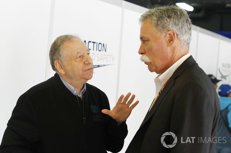 Jean Todt, Presidente, FIA, e Chase Carey, Chairman, Formula Uno