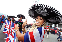 Mexicaanse fans van Lewis Hamilton, Mercedes AMG F1