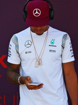 Lewis Hamilton, Mercedes AMG F1 en el desfile de pilotos